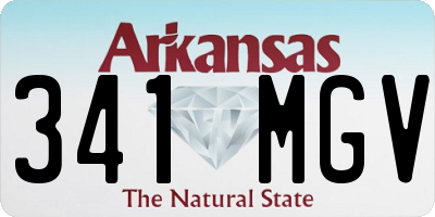 AR license plate 341MGV
