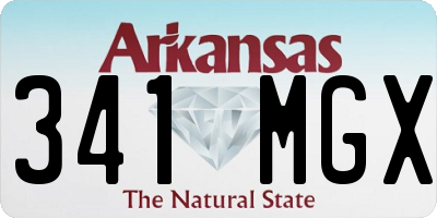 AR license plate 341MGX