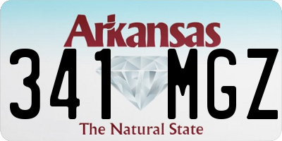 AR license plate 341MGZ