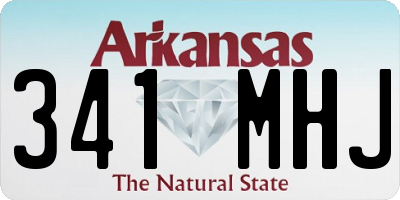 AR license plate 341MHJ