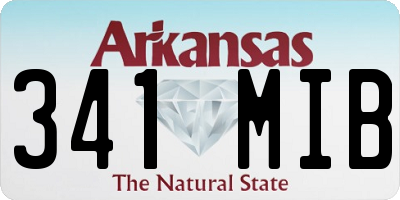 AR license plate 341MIB