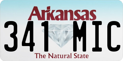 AR license plate 341MIC