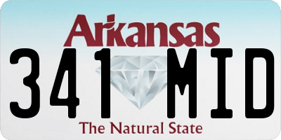AR license plate 341MID