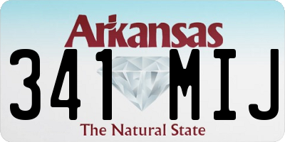 AR license plate 341MIJ