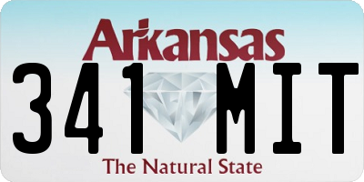AR license plate 341MIT