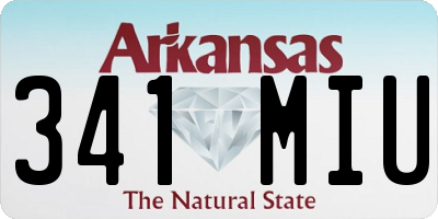 AR license plate 341MIU