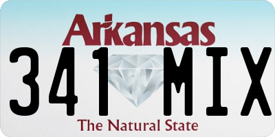 AR license plate 341MIX
