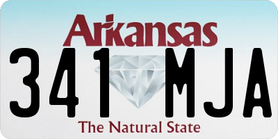 AR license plate 341MJA