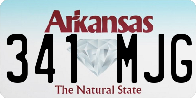 AR license plate 341MJG