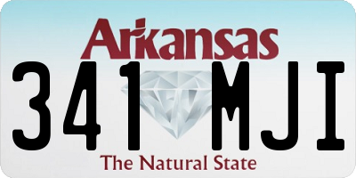 AR license plate 341MJI