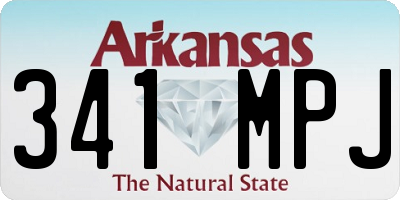 AR license plate 341MPJ