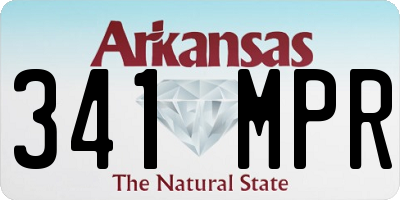 AR license plate 341MPR