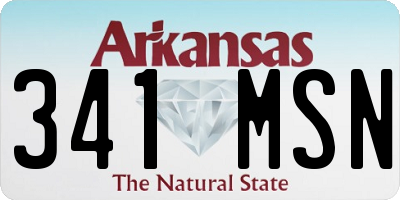 AR license plate 341MSN
