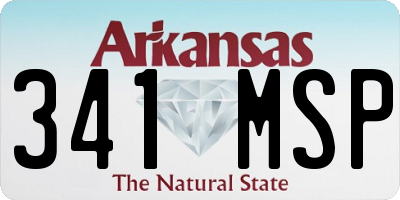AR license plate 341MSP