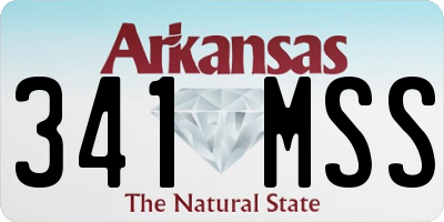 AR license plate 341MSS