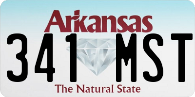 AR license plate 341MST