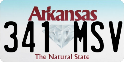 AR license plate 341MSV