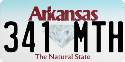 AR license plate 341MTH