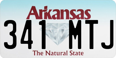 AR license plate 341MTJ