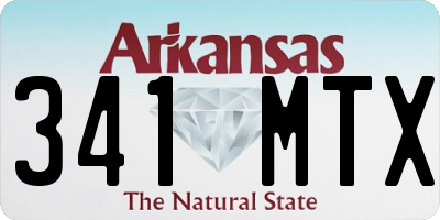 AR license plate 341MTX