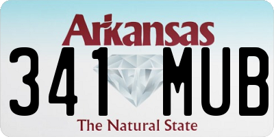 AR license plate 341MUB