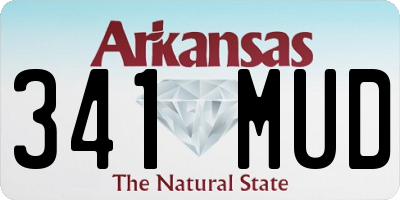 AR license plate 341MUD
