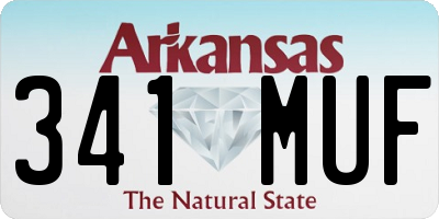 AR license plate 341MUF