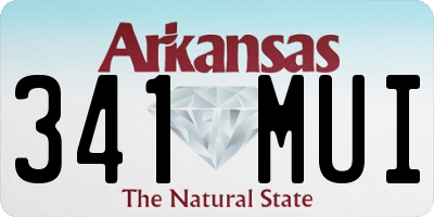 AR license plate 341MUI