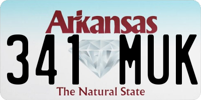 AR license plate 341MUK