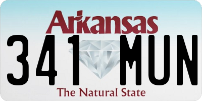 AR license plate 341MUN