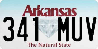 AR license plate 341MUV