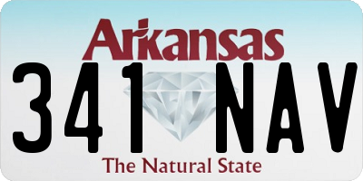 AR license plate 341NAV