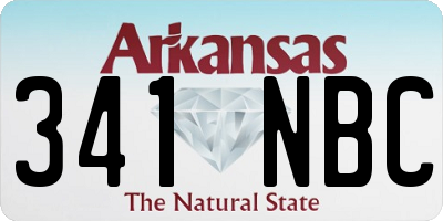 AR license plate 341NBC