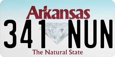 AR license plate 341NUN