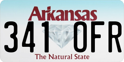 AR license plate 341OFR