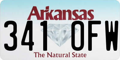 AR license plate 341OFW