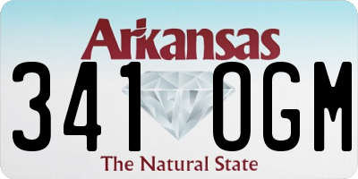 AR license plate 341OGM