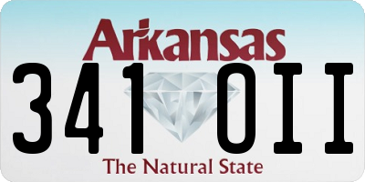 AR license plate 341OII