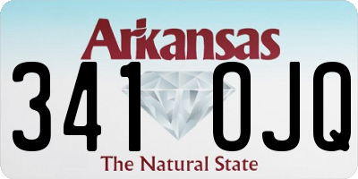 AR license plate 341OJQ