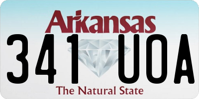 AR license plate 341UOA