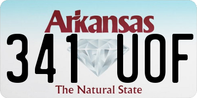 AR license plate 341UOF