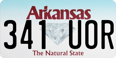AR license plate 341UOR