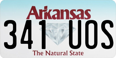 AR license plate 341UOS