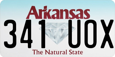 AR license plate 341UOX