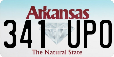 AR license plate 341UPO