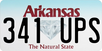 AR license plate 341UPS