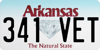 AR license plate 341VET