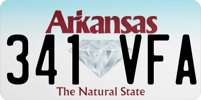 AR license plate 341VFA