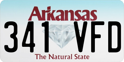 AR license plate 341VFD