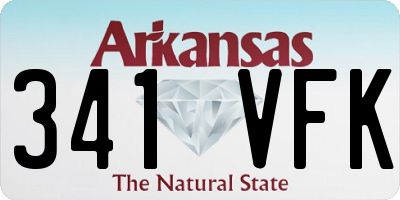AR license plate 341VFK